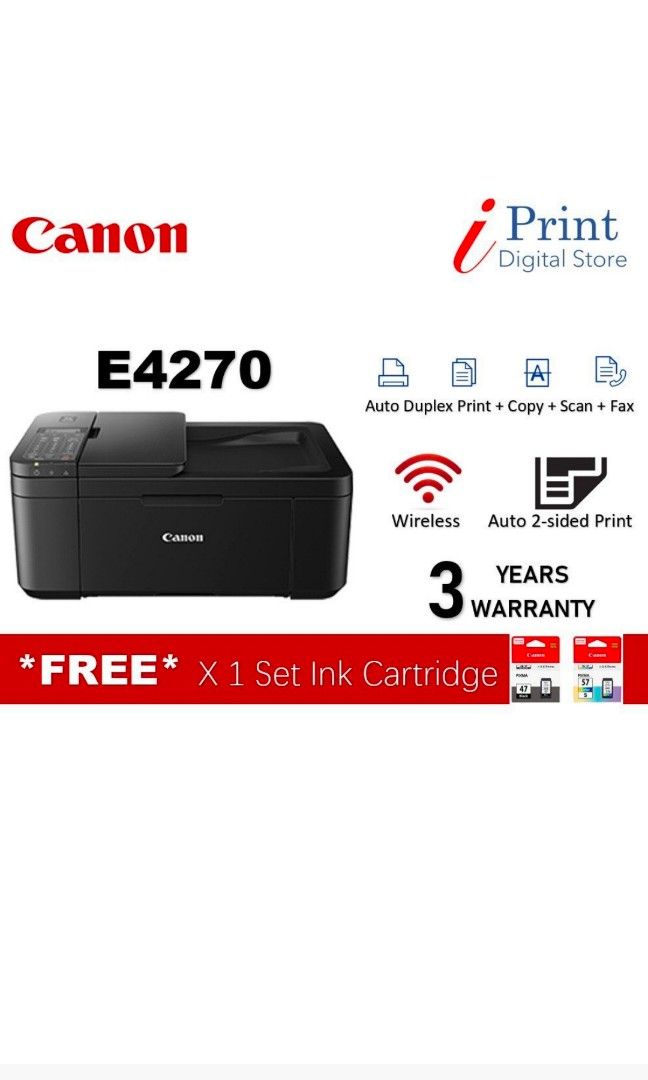 printer Canon E4270 duplex printing (front and back), Computers & Tech