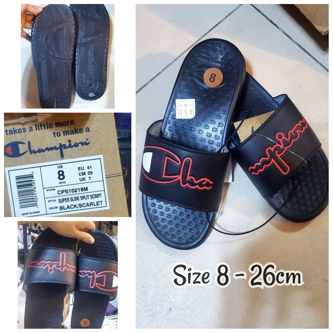 Champion slides hotsell size 8