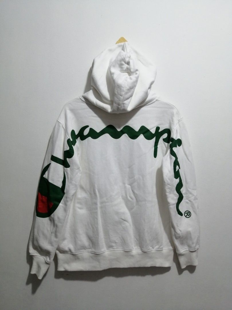 Supreme x hotsell champion white hoodie