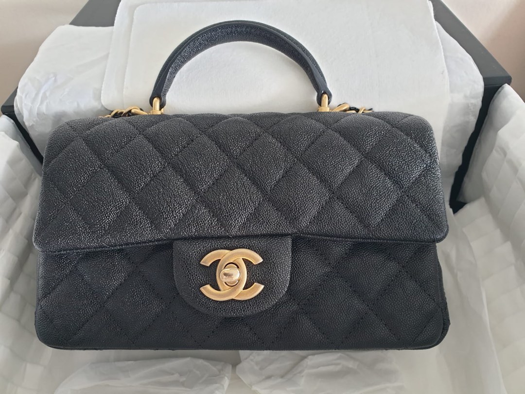 Chanel Top handle mini rectangular caviar, Luxury, Bags & Wallets on ...