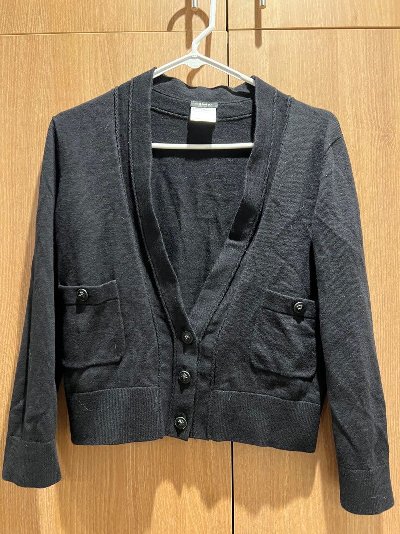 Chanel Uniform black cardigan