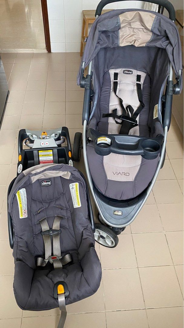 Chicco Viaro travel system stroller and baby car seat with keyfit