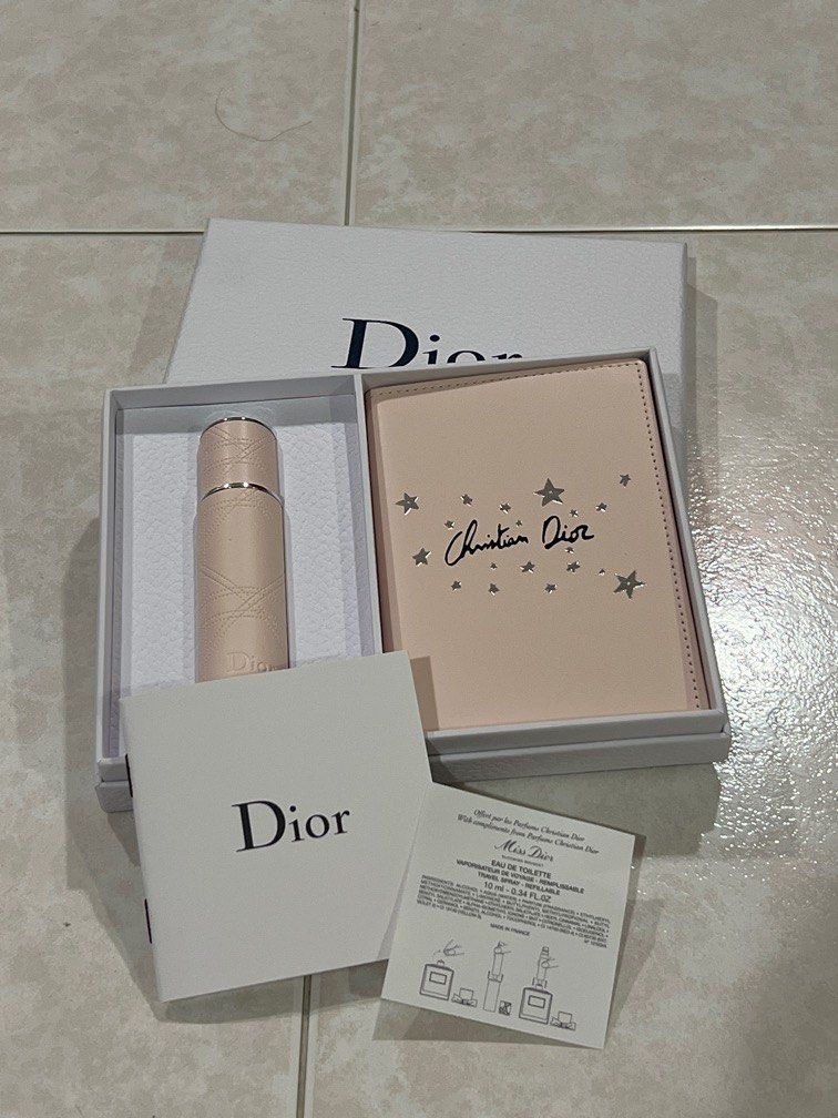 Christian Dior CD Miss Dior Travel Perfume Passport Cover, Luxury