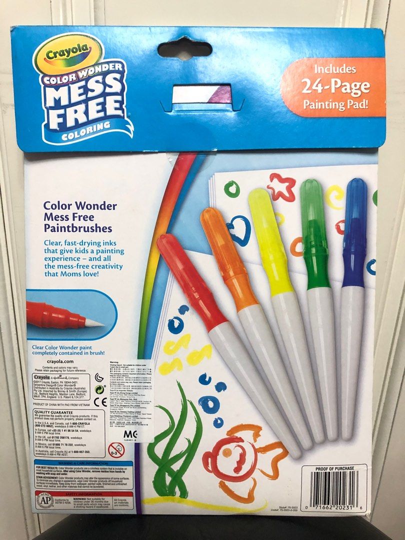 Crayola Color Wonder Mess Free Paintbrush Pens & Paper, 2 Sets