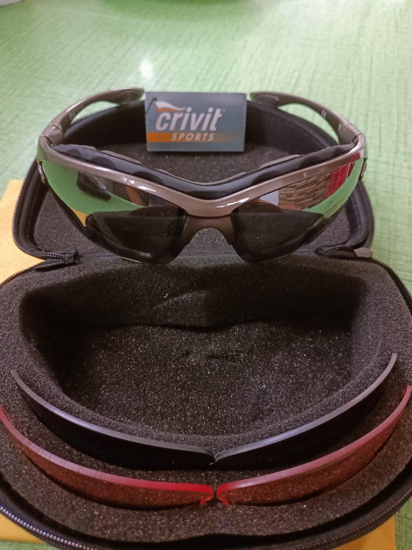Crivit Sp1451 MultiSport Sunglasses With Interchangeable Lenses And