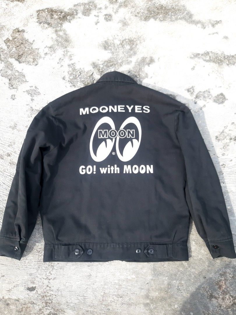 Dickies x mooneyes eisenhower work jacket, Fesyen Pria, Pakaian , Baju