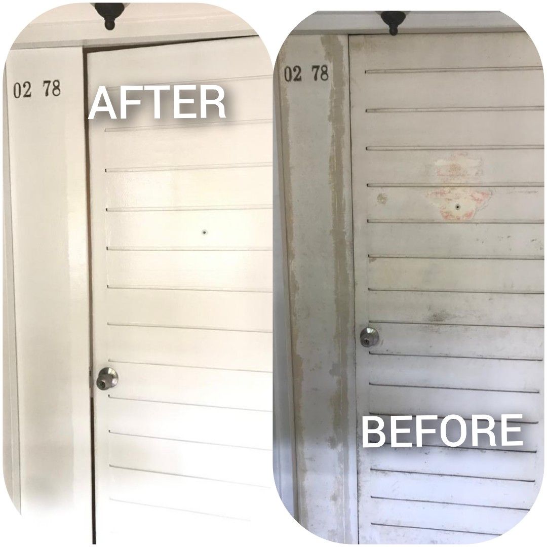 Door Sanding varnishing Door painting Door Refurbishing service HDB