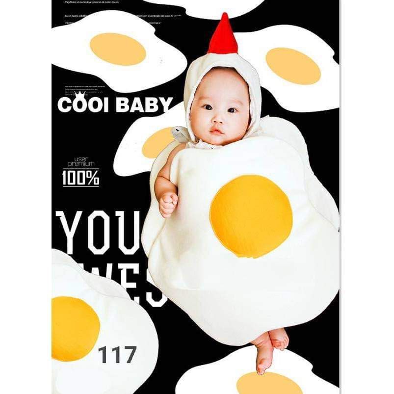 Infant egg costume top