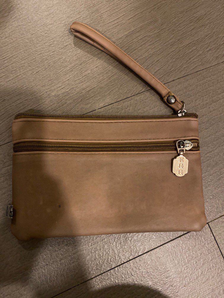 Egg brown pouch, Women's Fashion, Bags & Wallets, Purses & Pouches on