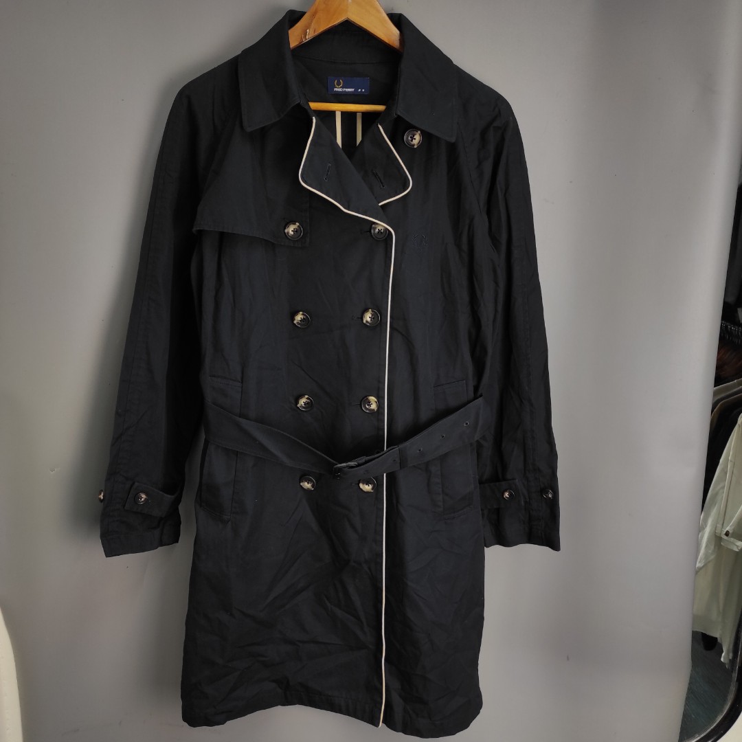 FRED PERRY JAPAN TRENCH COAT, Women's Fashion, Coats, Jackets and ...