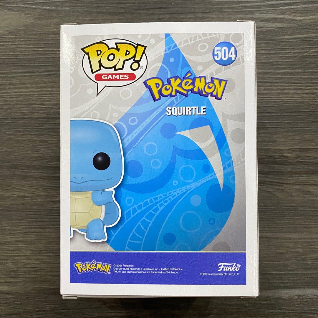 Funko Pop 504 Pokemon Squirtle (Diamond Glitter) [2021 Summer Convention Exclusive], Hobbies