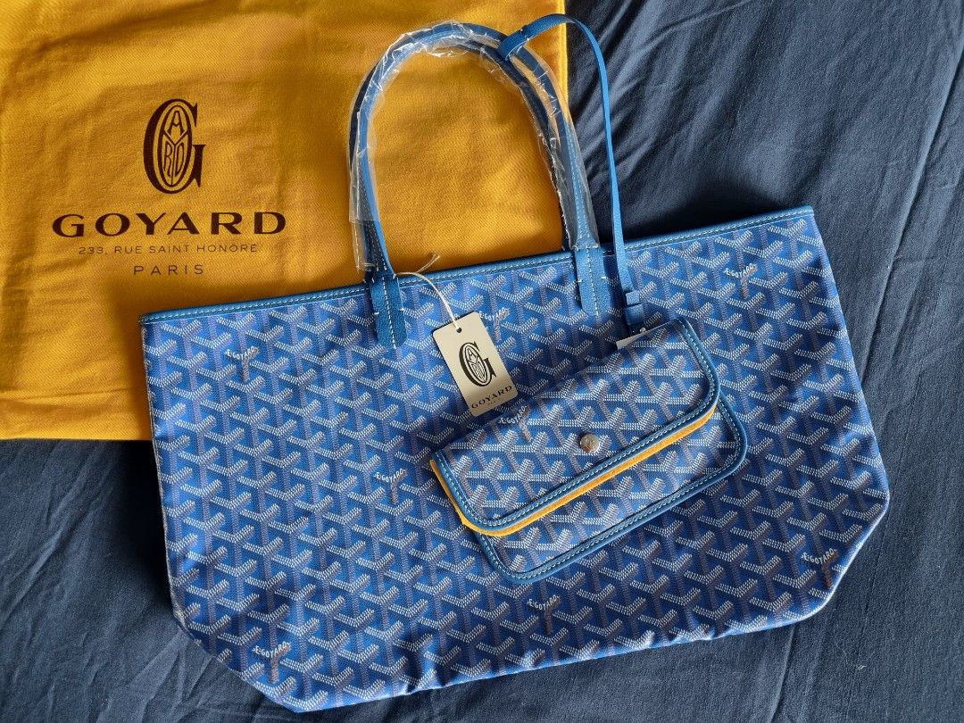 GOYARD SAINT LOUIS PM BLUE, Luxury, Bags & Wallets on Carousell