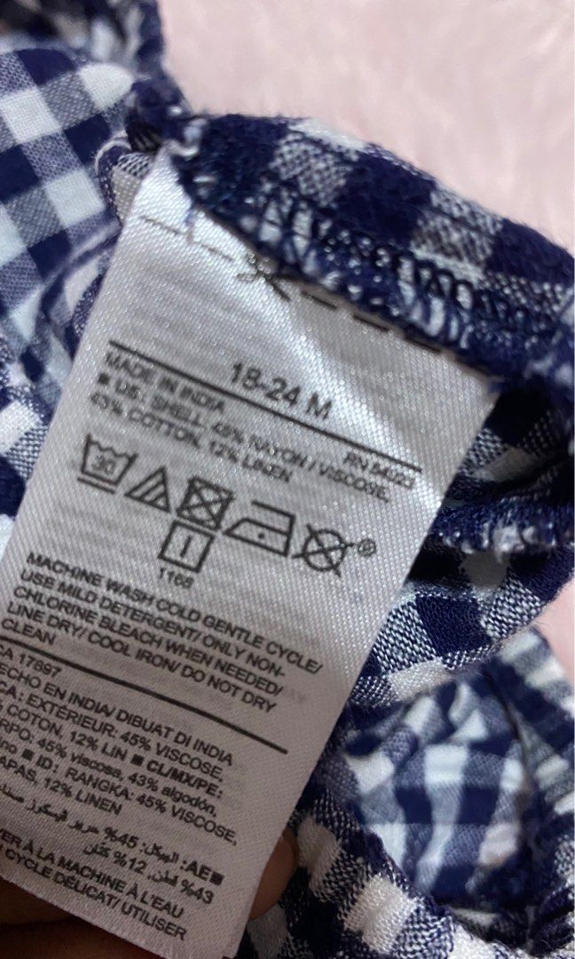 Gingham blouse (Category: Babies & Kids Fashion) located in Quezon City. Submitted by superniceitems (Listing ID 1203072985, Image 2). Description: .