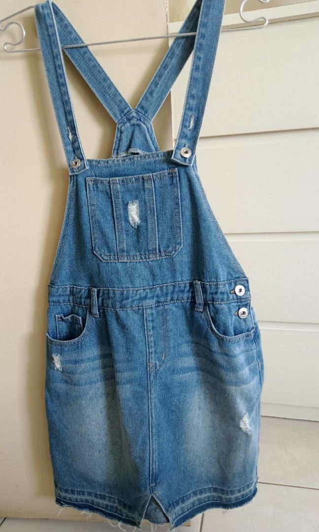 Cathalem Shoulder Romper Jumpsuits Rompers Womens Bib Denim Overalls Washed  Denim Casual Ripped Jeans Women's Jumpsuit Dresses Pants Blue Small -  Walmart.com