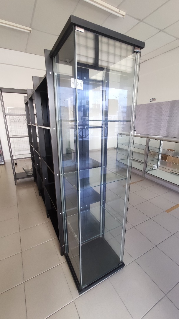 Glass Display Rack Shelves for Shop Office, Furniture