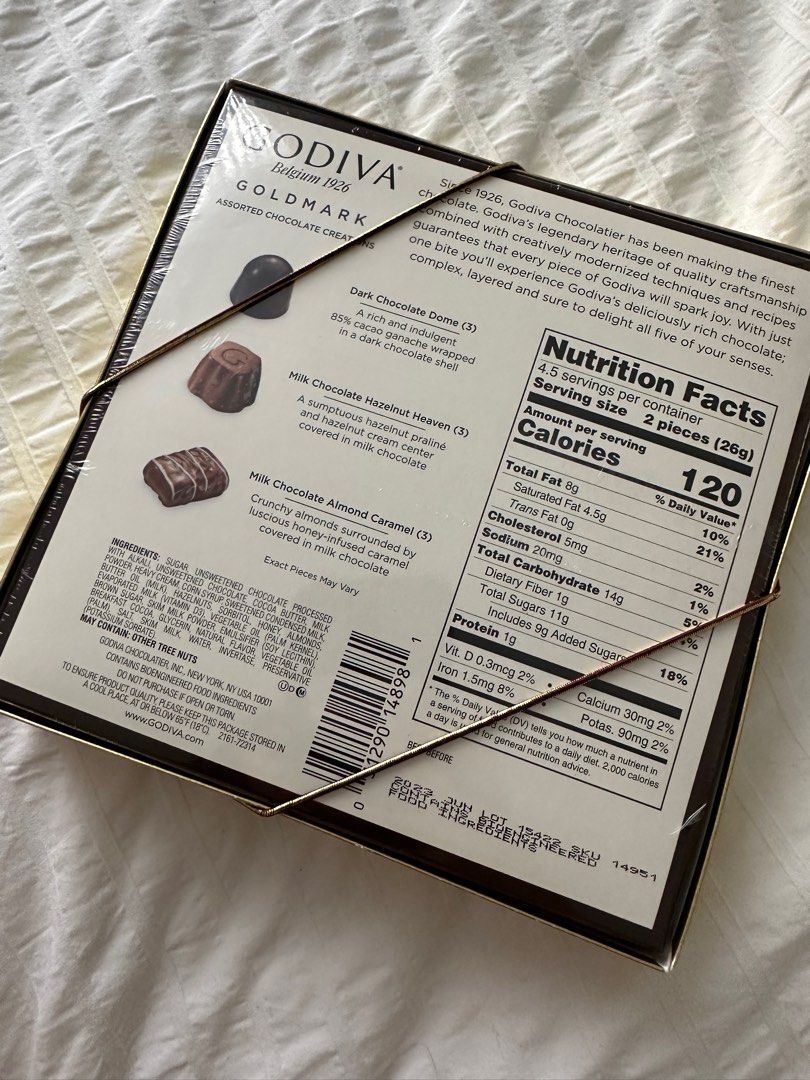 Godiva goldmark assorted chocolate creations 108g, Food & Drinks, Other