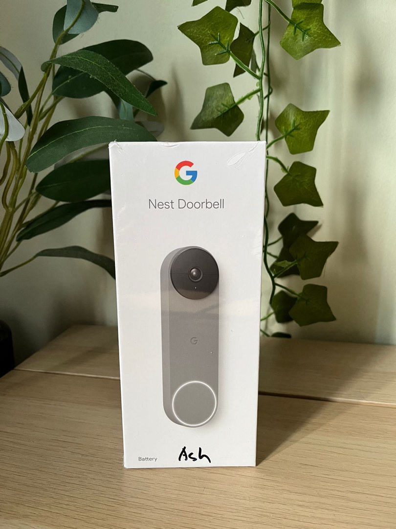 Google Nest Doorbell Ash Grey (Battery, Wireless), Furniture & Home