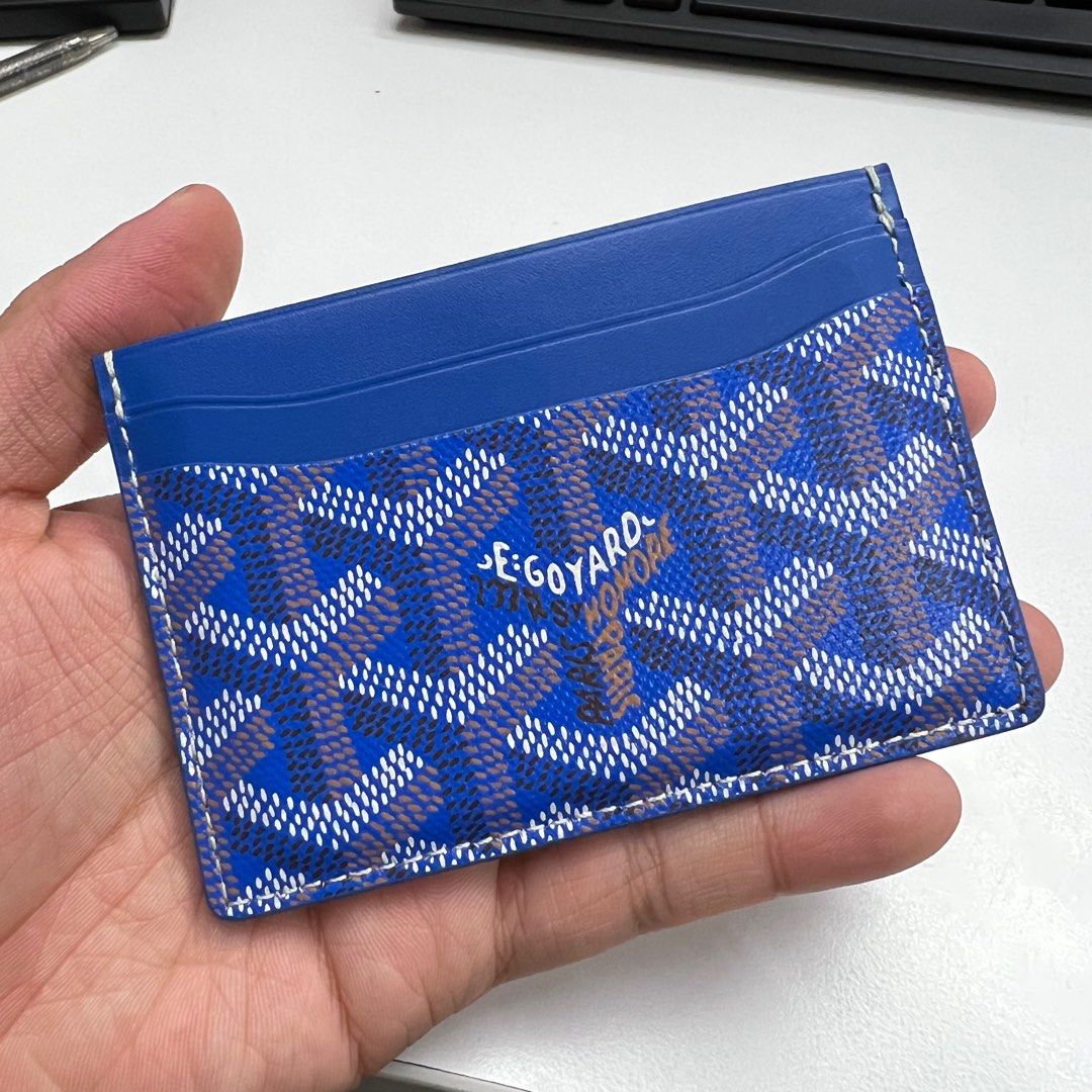 Goyard saint Sulpice card holder sky blue, Men's Fashion, Watches &  Accessories, Wallets & Card Holders on Carousell