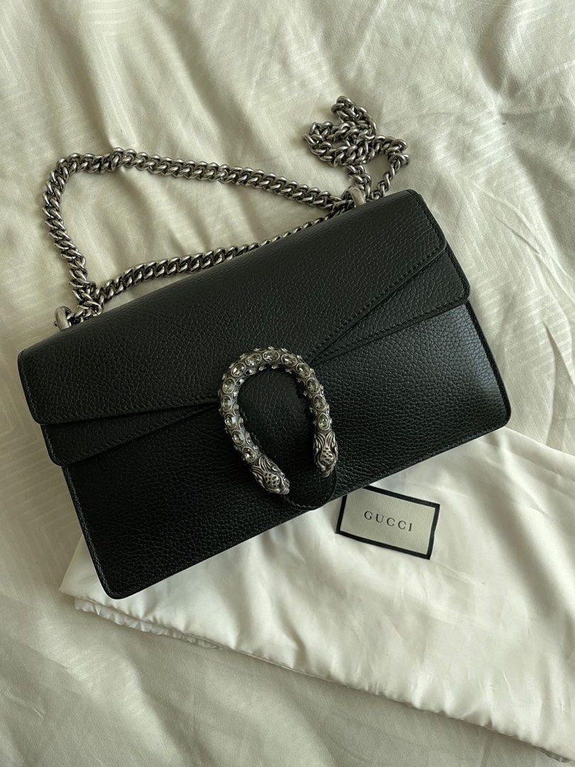 Gucci dionysus online small black leather