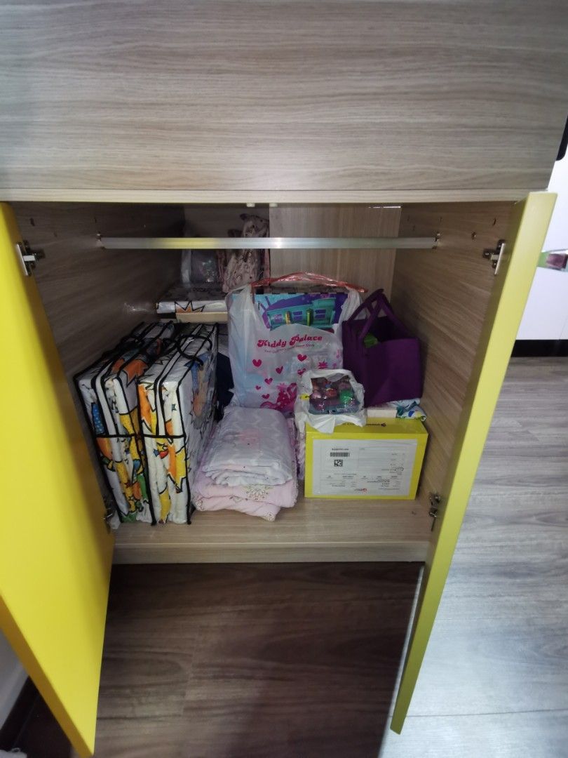 Harvey Norman Loft bed with Study table, drawers and Babies