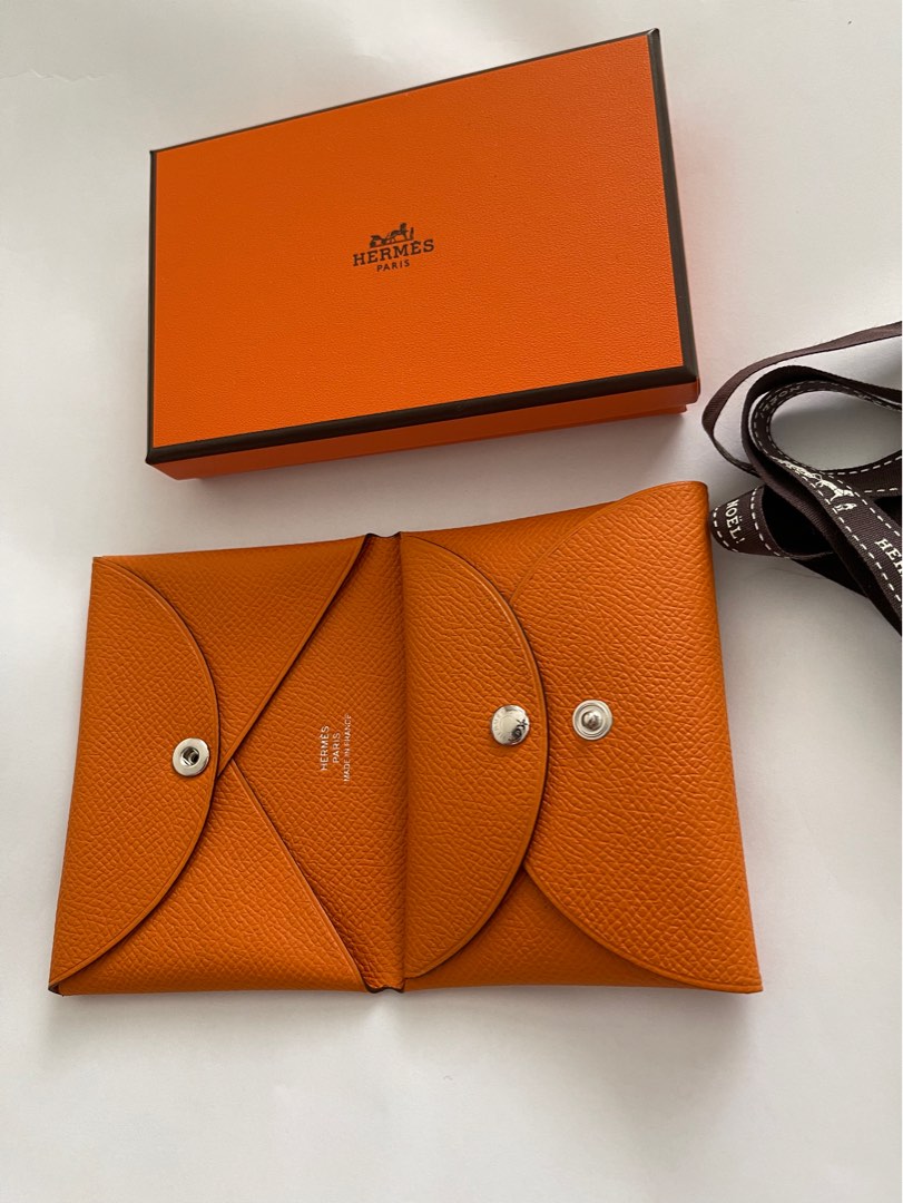 {NEW} HERMES Portefeuille Calvi duo compact, Luxury, Bags & Wallets on ...