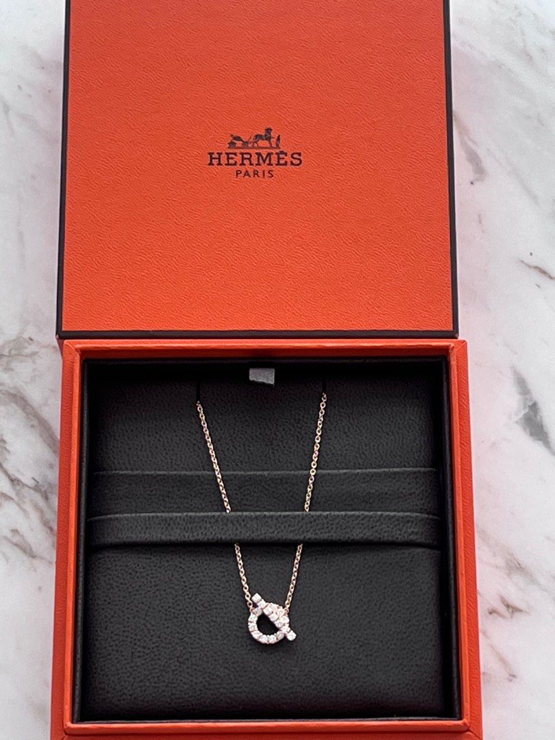 Hermes diamond pendant, Luxury, Accessories on Carousell
