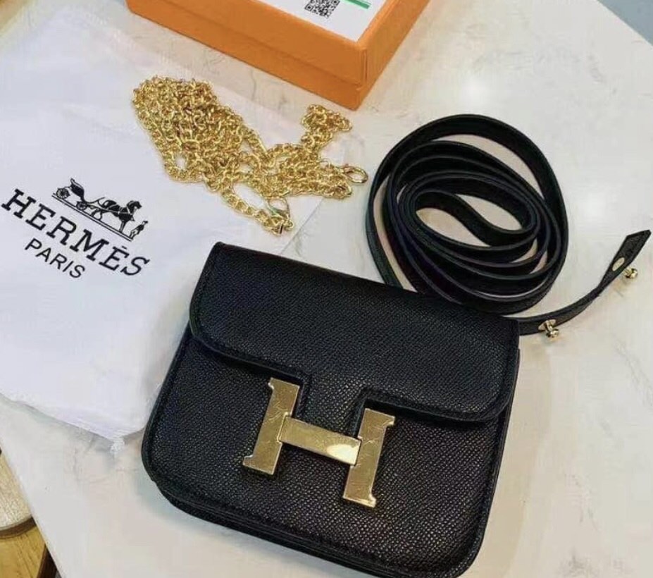 Hermes sling bag deals black