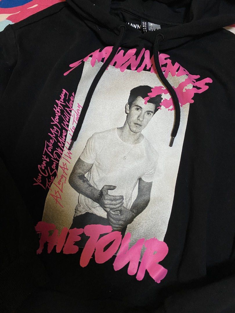 H M Shawn Mendes Hoodie Merch Women s Fashion Tops Longsleeves