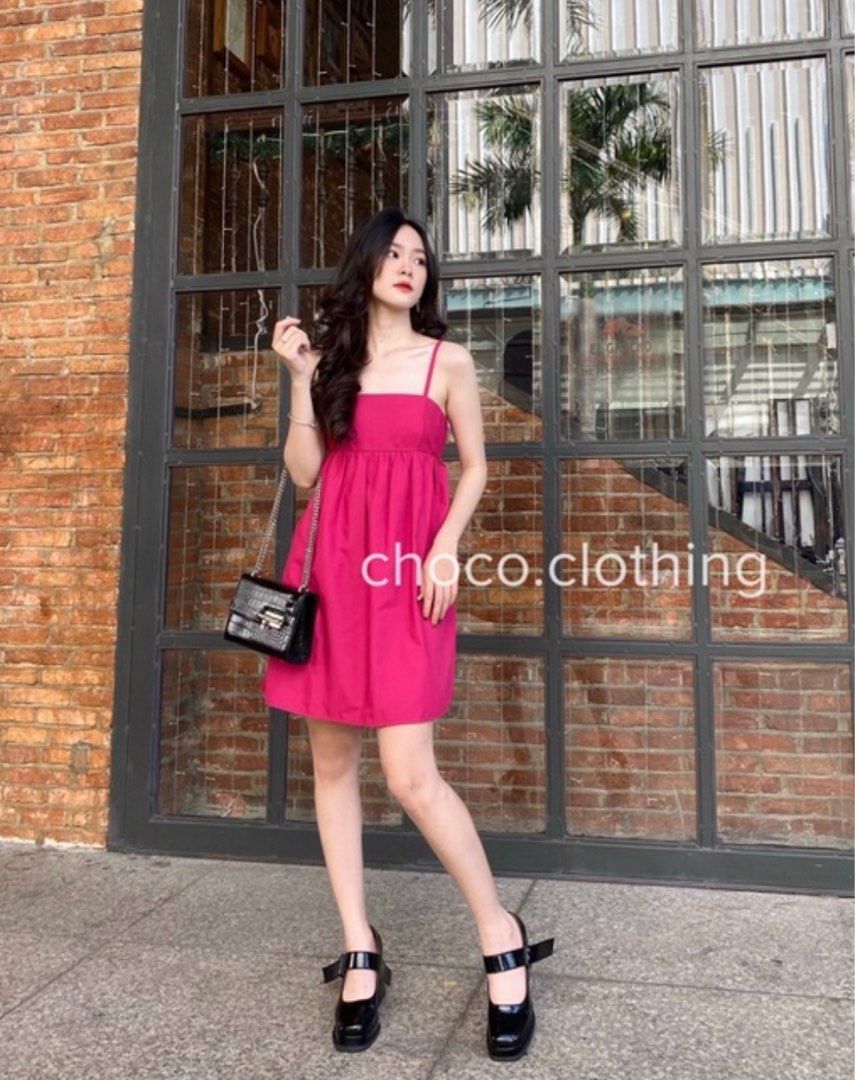strapless open back dress Blue Jean Peplum Dress  Obsessed Chicago Boutique