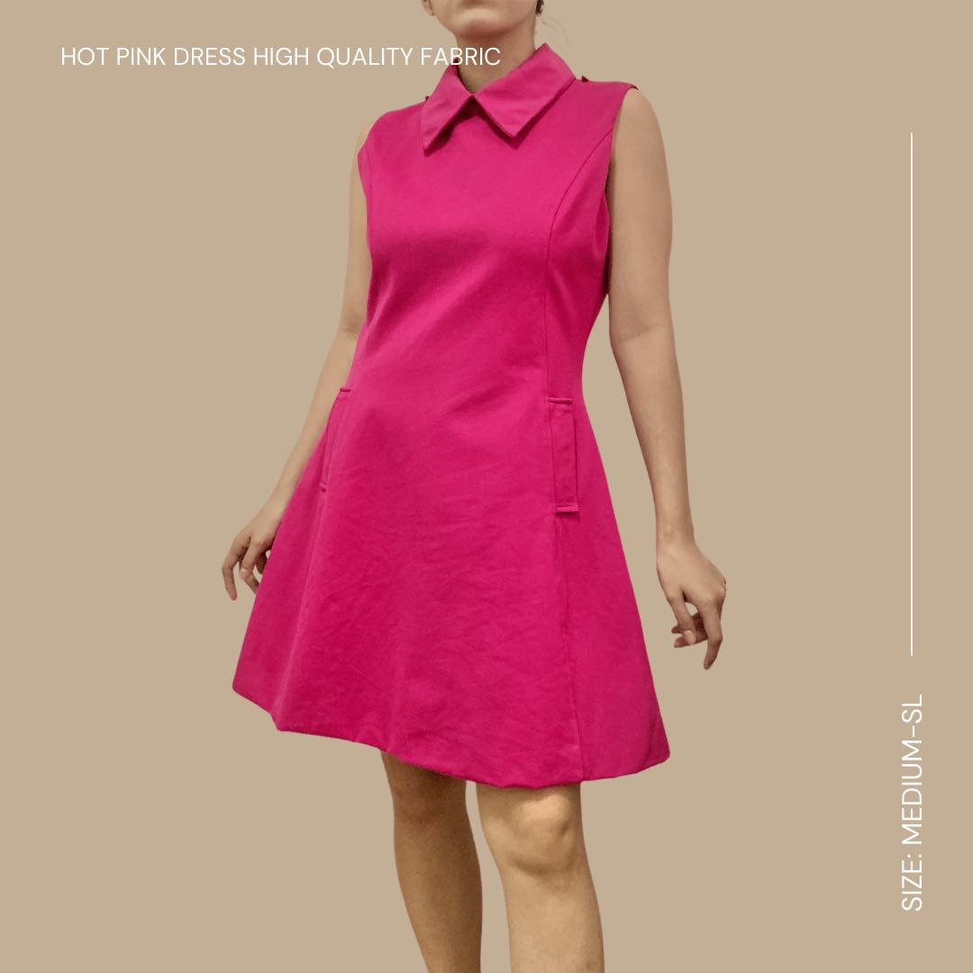 HOT PINK DRESS, Women's Fashion, Dresses & Sets, Dresses on Carousell