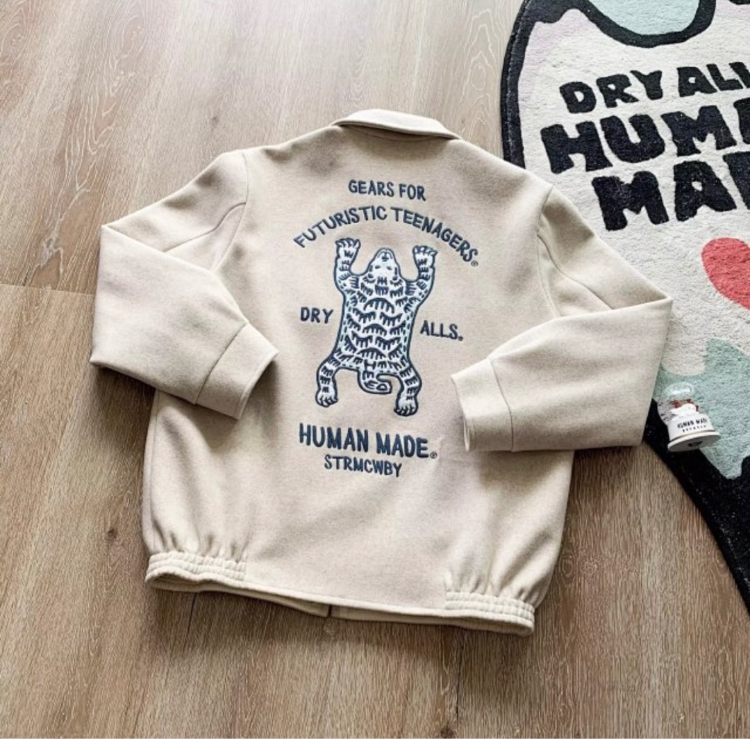 Human Made White Tiger Souvenir Jacket, Men's Fashion, Coats, Jackets and  Outerwear on Carousell