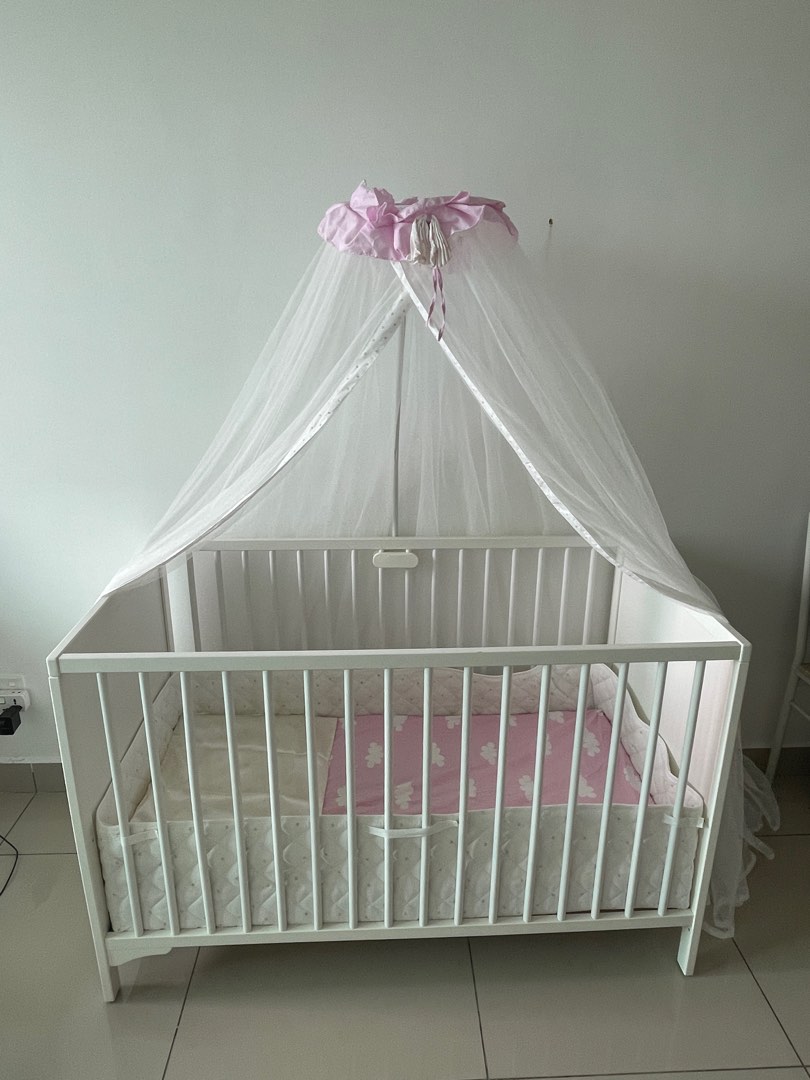 IKEA baby cot set, Babies & Kids, Baby Nursery & Kids Furniture, Cots