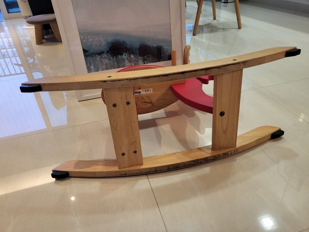 Ikea Ride On Ikea wooden ride on moose red, Babies & Kids, Baby Nursery