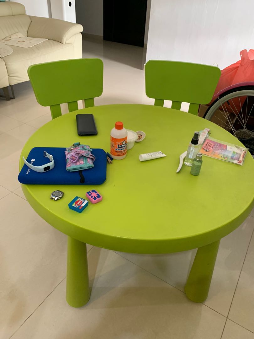 IKEA table and chairs, Babies & Kids, Baby Nursery & Kids Furniture