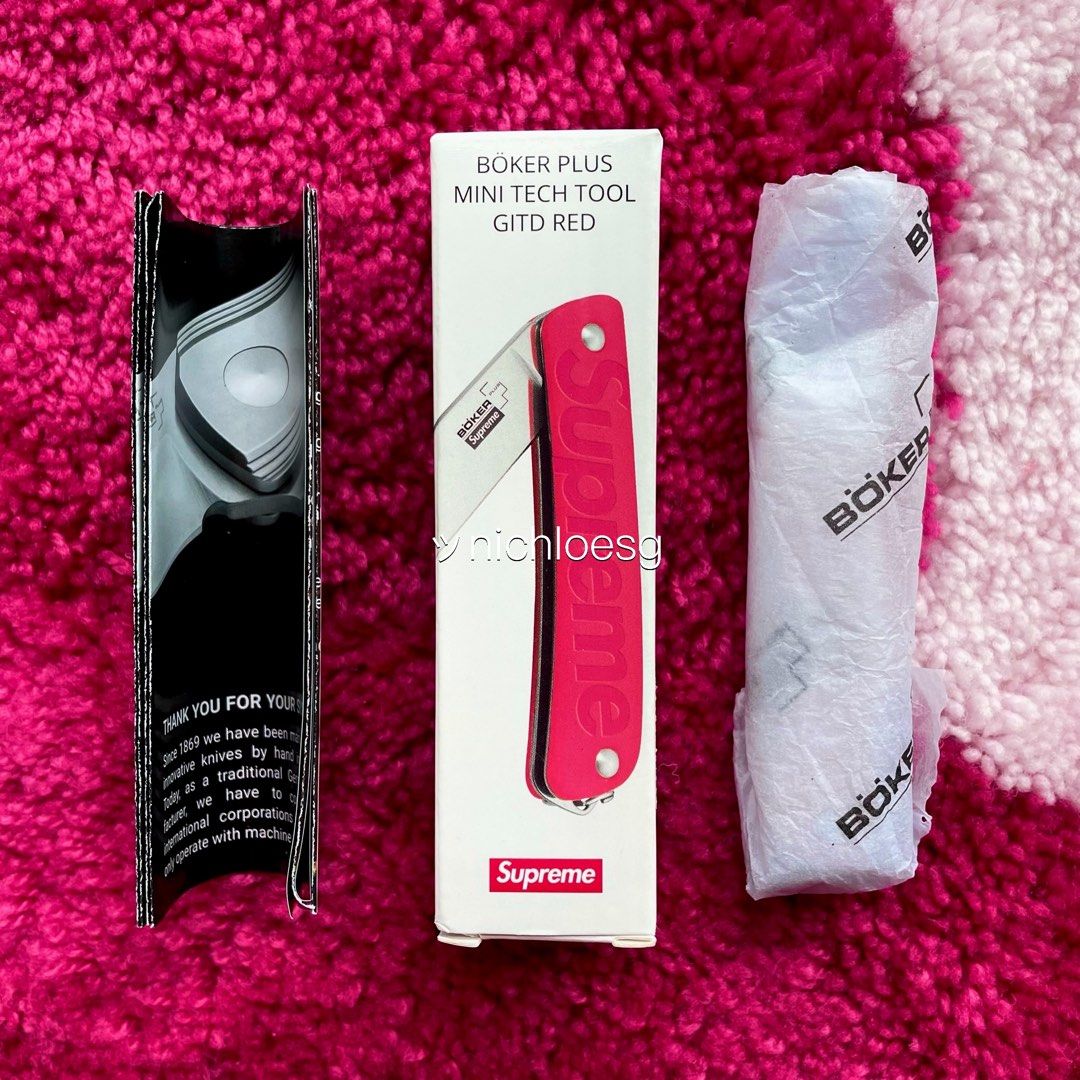 Supreme Boker Glow-in-the-Dark Keychain Knife (FW22) - $52