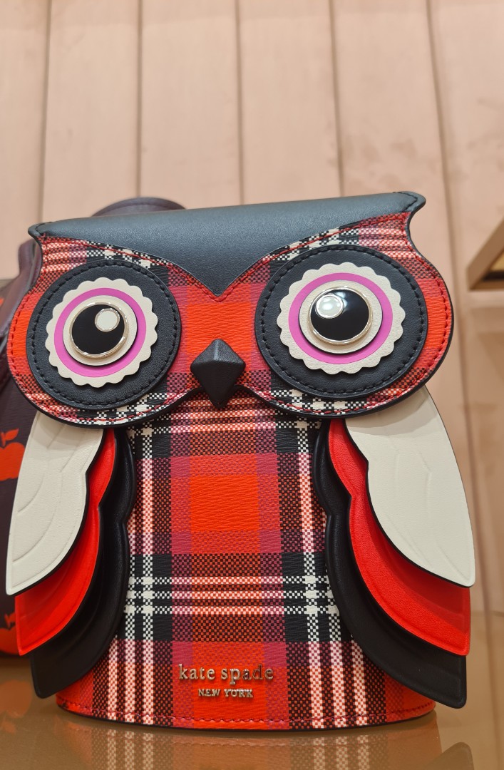 Kate spade- Blinx foliage 3D owl., Women's Fashion, Bags & Wallets,  Cross-body Bags on Carousell