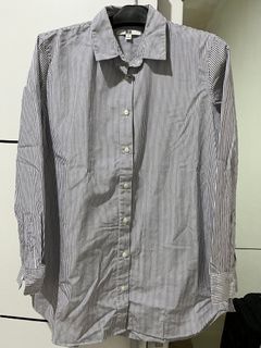 Kemeja Uniqlo Blue Strip