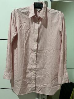 Kemeja Uniqlo Pink Strip