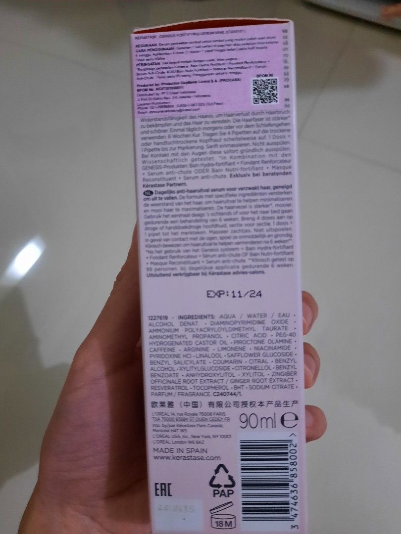 Kerastase Genesis Serum 90ml, Kesehatan & Kecantikan, Perawatan Rambut