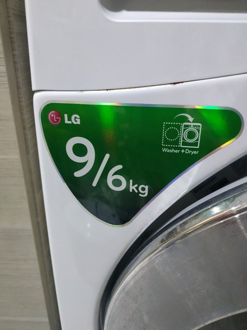 LG front loader washing machine + dryer, TV & Home Appliances, Washing