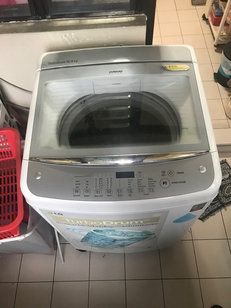 LG washer Top load 10kg, TV & Home Appliances, Washing Machines and