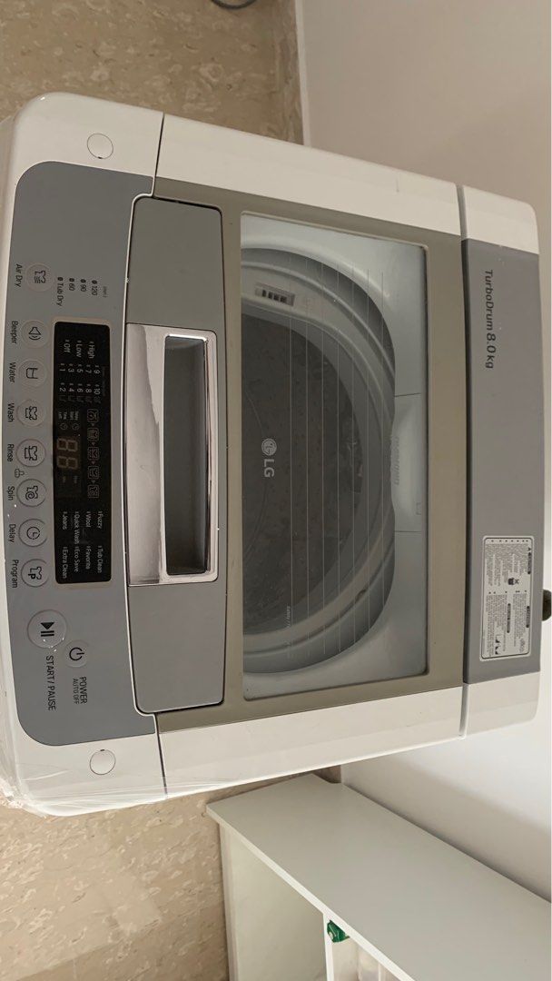 LG top load Turbo Drum 8Kg, TV & Home Appliances, Washing Machines