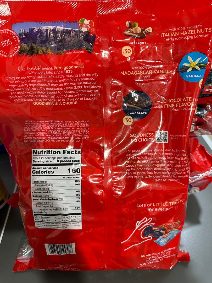 Buy Loacker Minis Vanille Crispy Wafers 150g Online | Carrefour Qatar