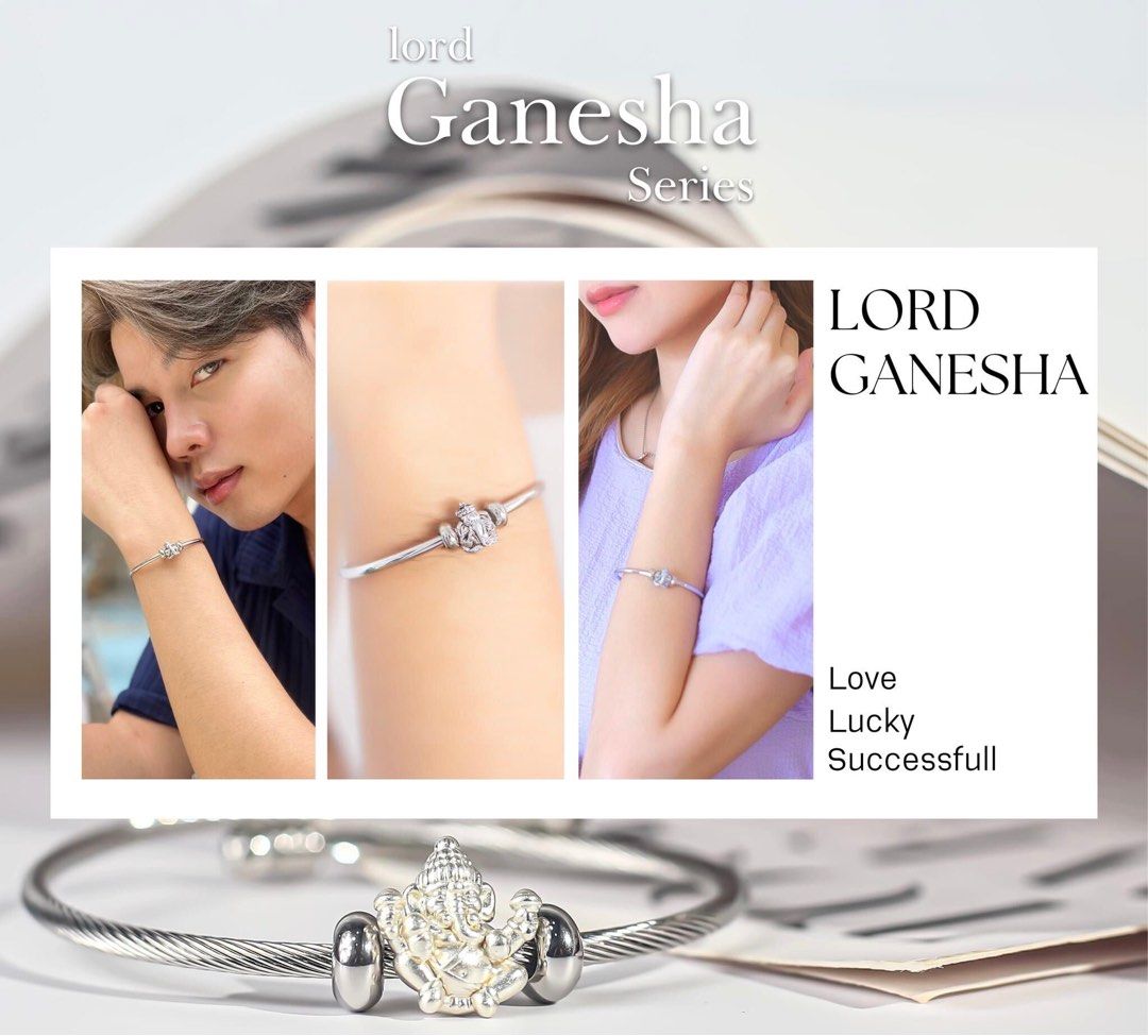 Ganesh bracelet clearance charm