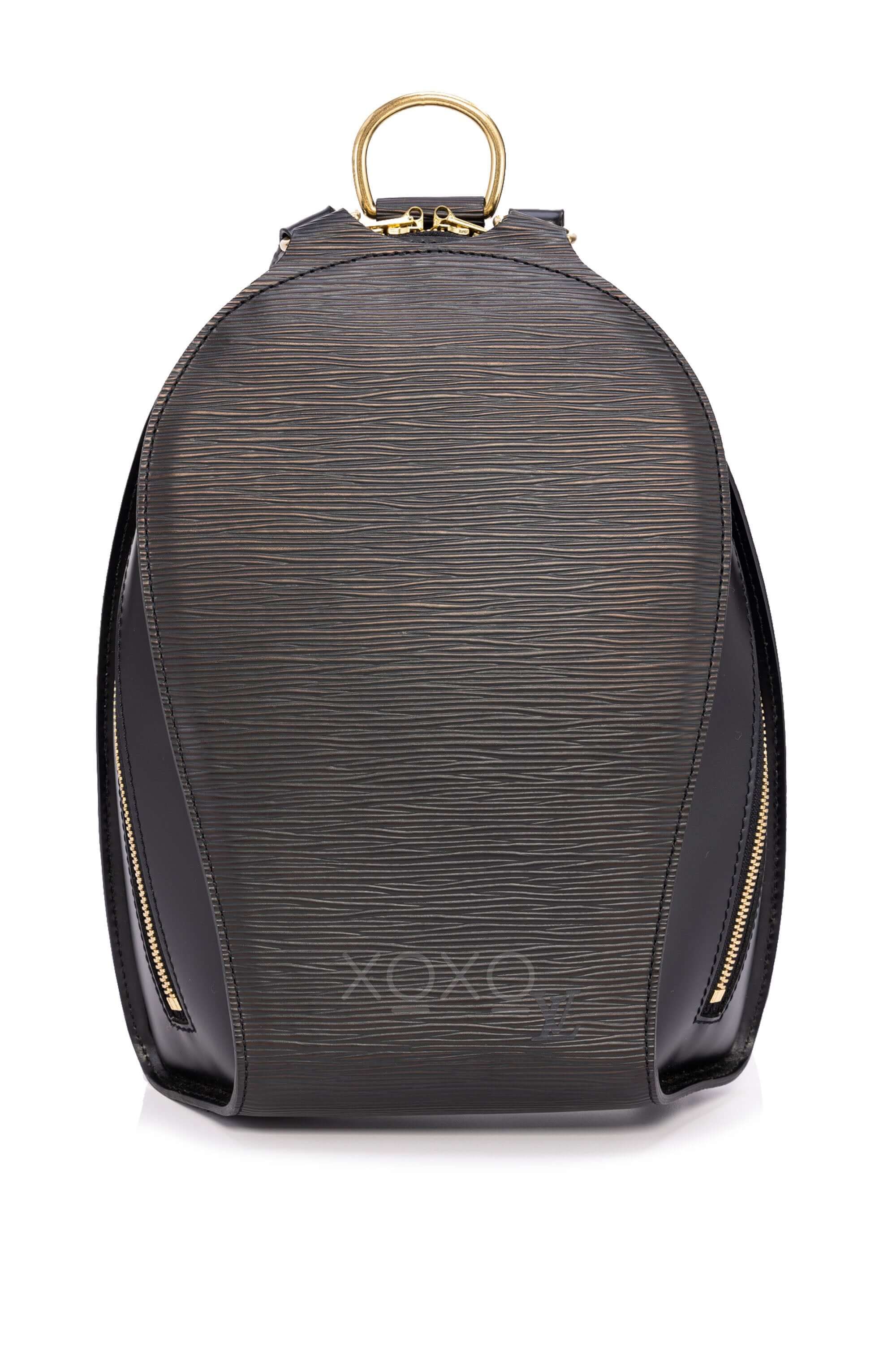 Authentic Louis Vuitton Rare Black Epi Leather Mabillon Backpack