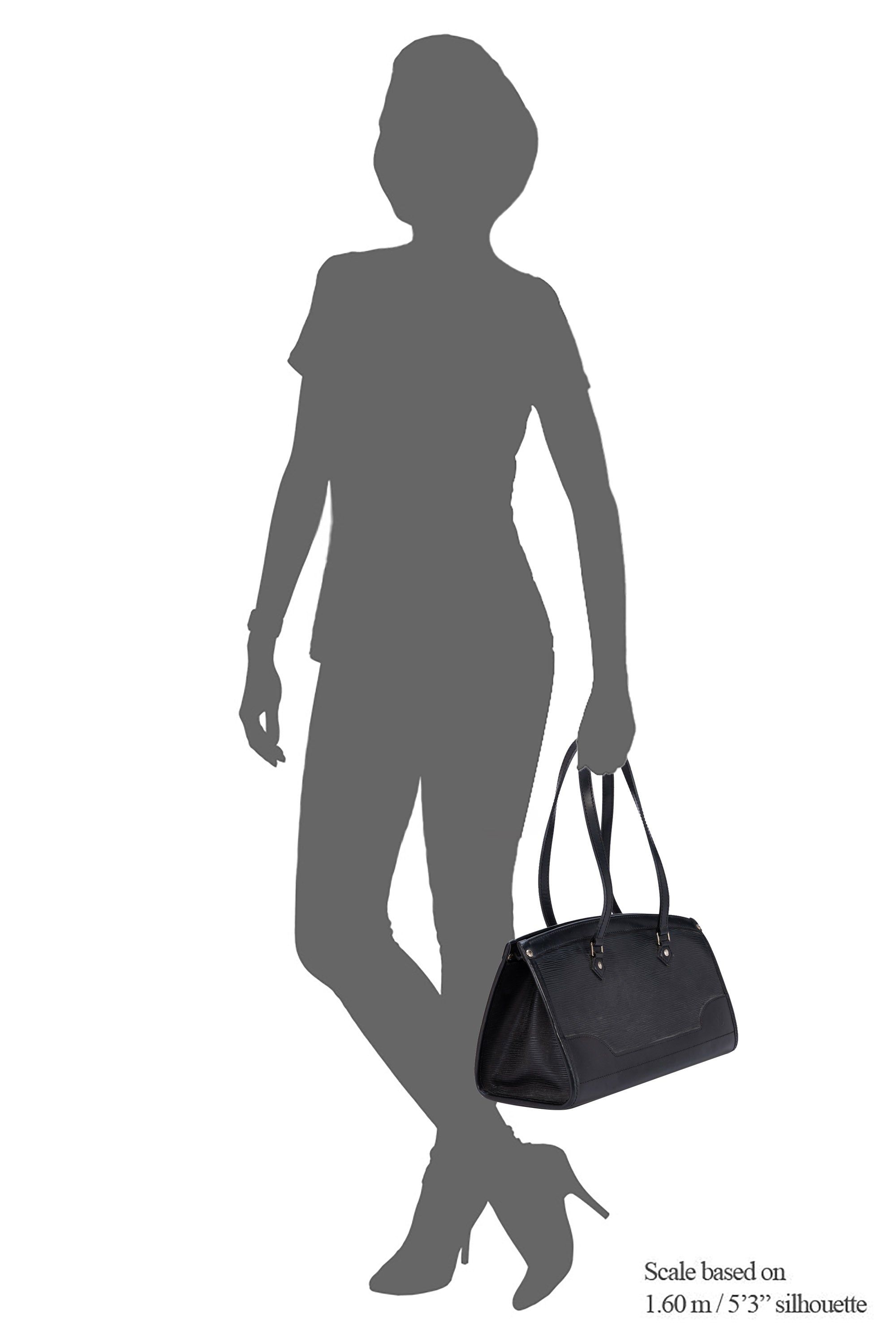 Louis Vuitton Epi Madeleine PM Handbag M59332 Noir Leather Ladies  Accessories