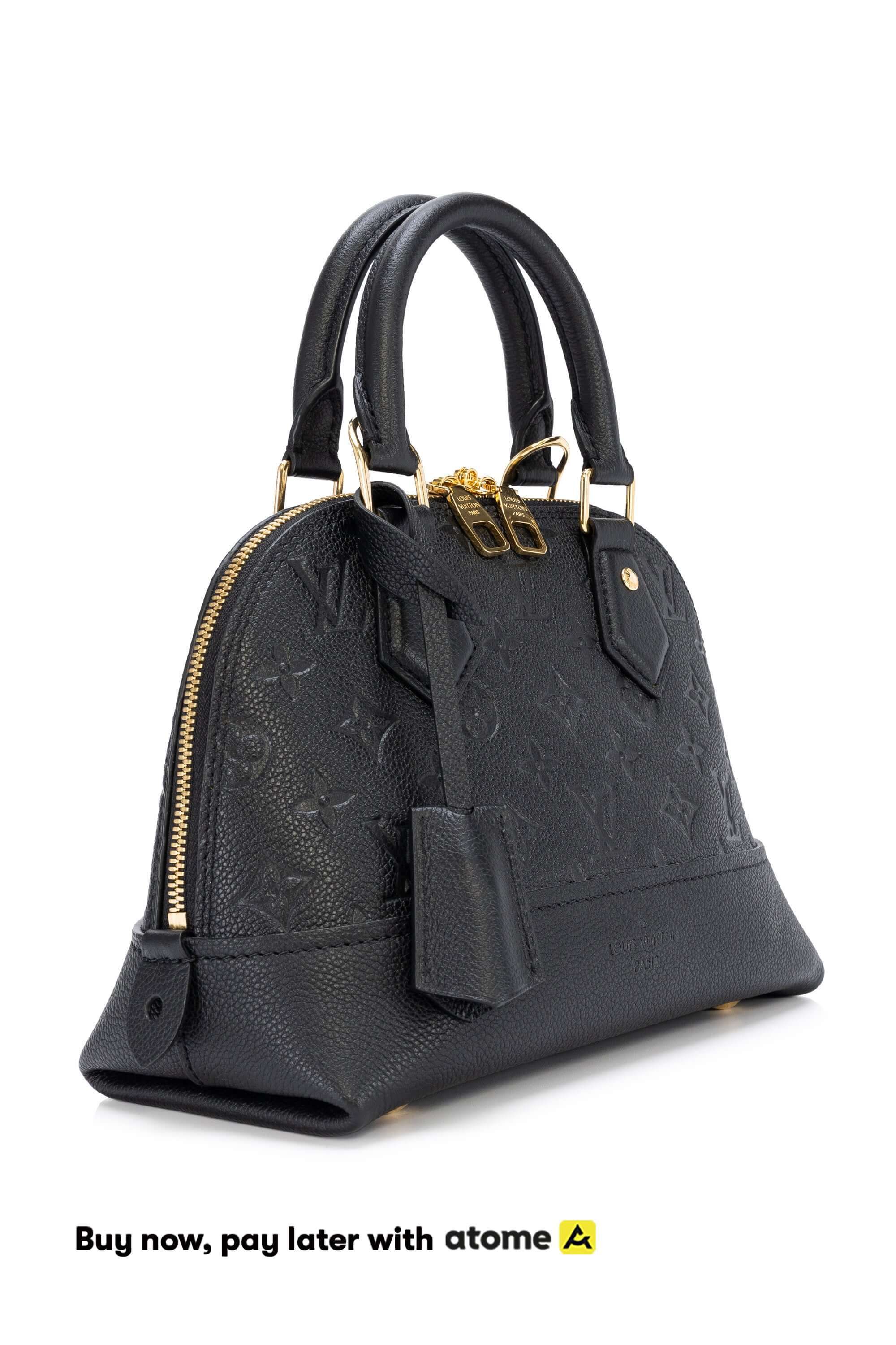 Louis Vuitton LV Neo Alma BB Monogram Empreinte Leather Black M44829 oxluxe, Luxury, Bags