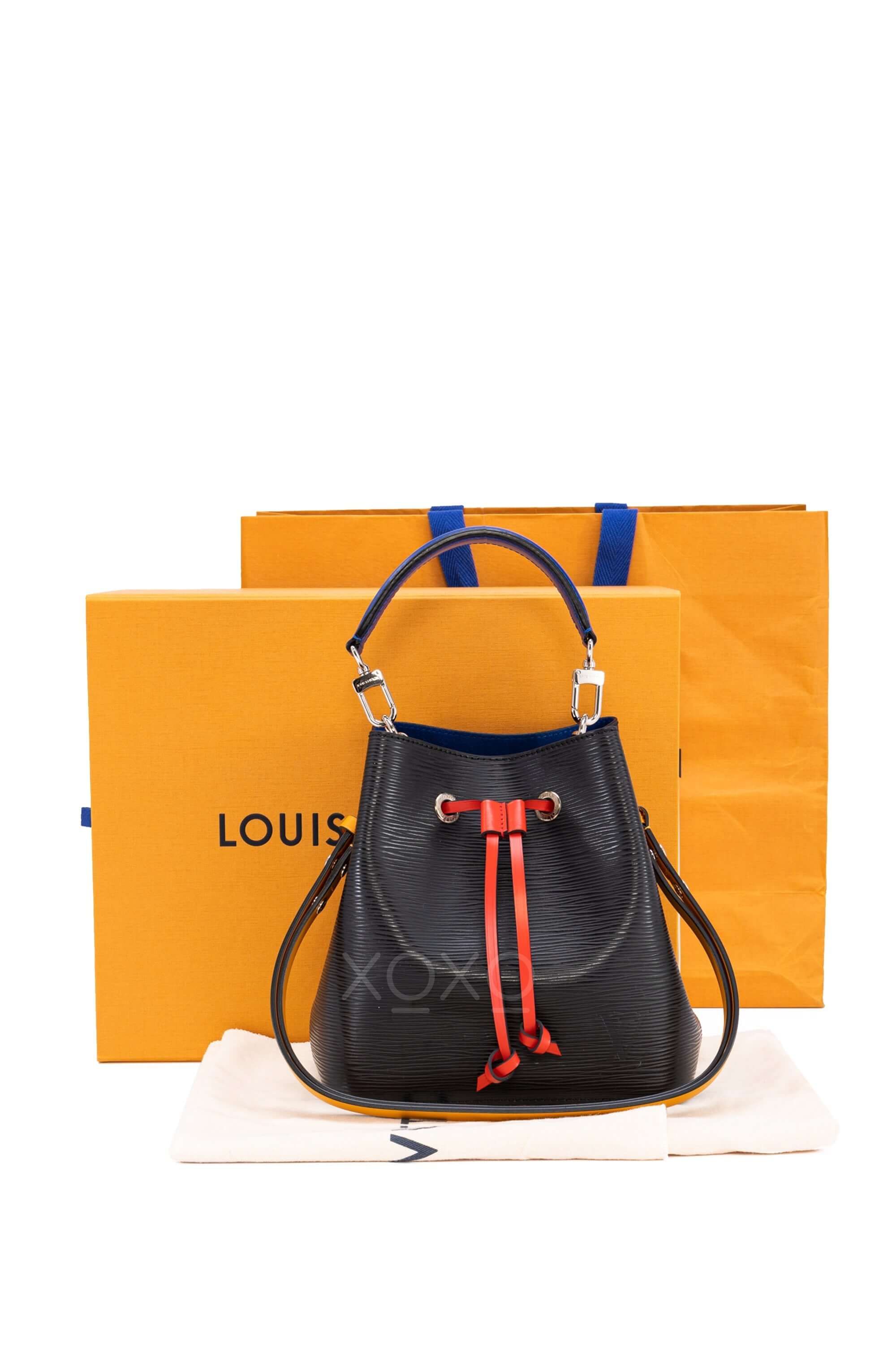EUC Louis Vuitton NeoNoe BB Epi Rose Pink Satchel Crossbody Bucket Bag
