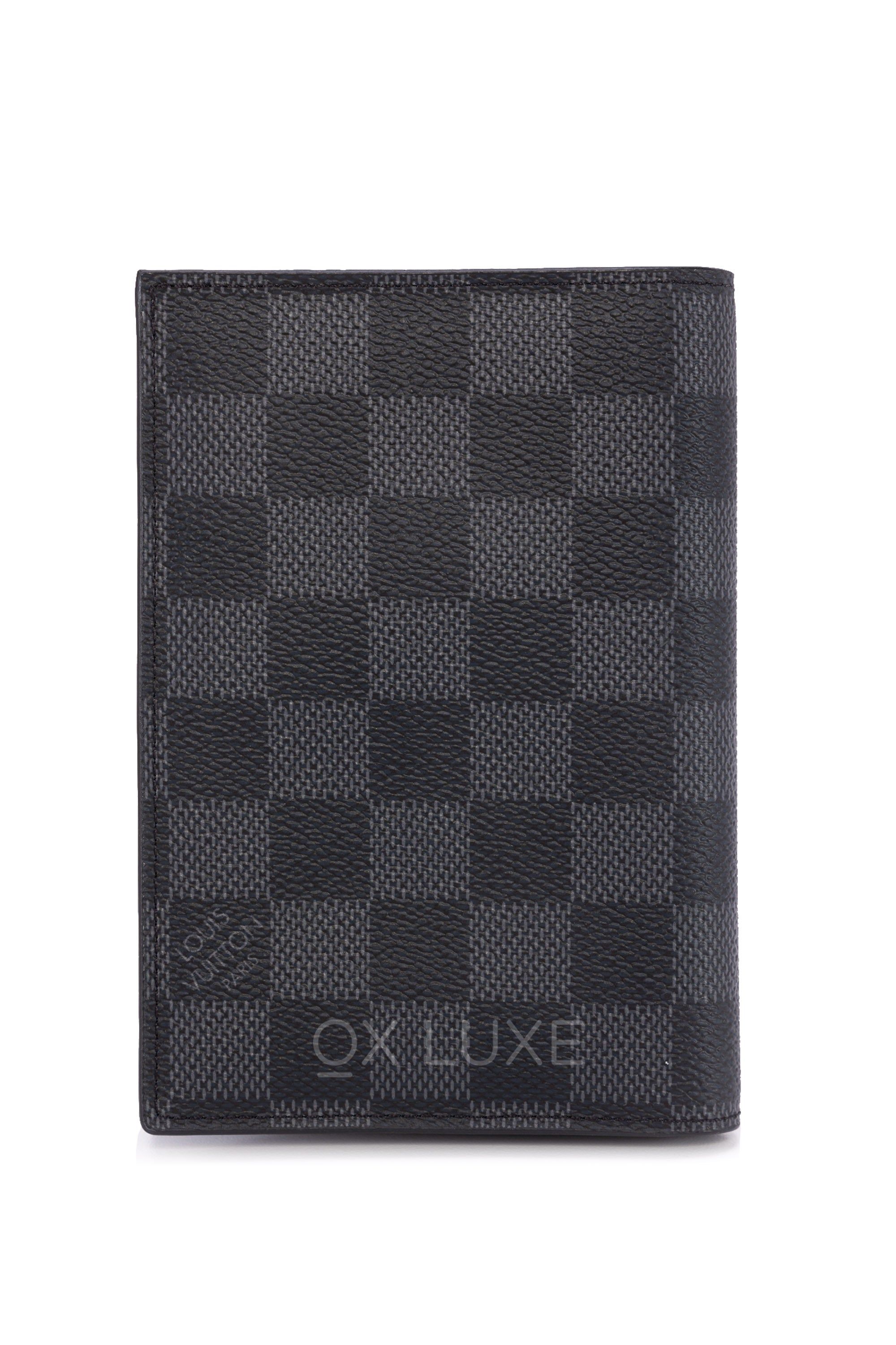 Louis Vuitton LV Passport Holder Damier Graphite Coated Canvas N64411