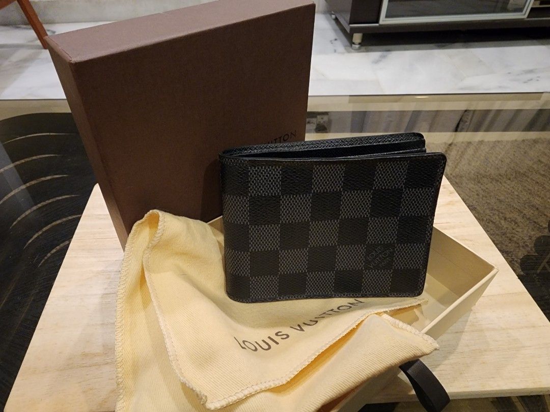 Shop Louis Vuitton DAMIER GRAPHITE Multiple wallet (N62663) by JOY＋